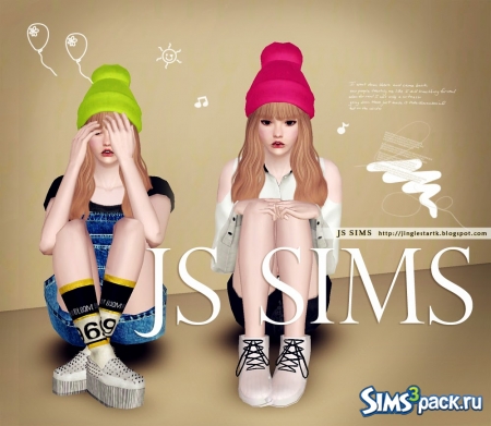 Женские цветные шапки от JS Sims