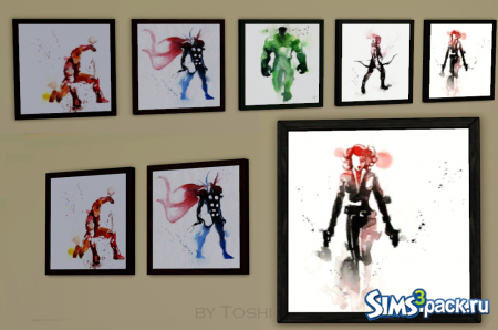 Картины "Мстители" от Toshi