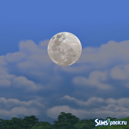 Мод на реалистичную луну от Simsl3gacies