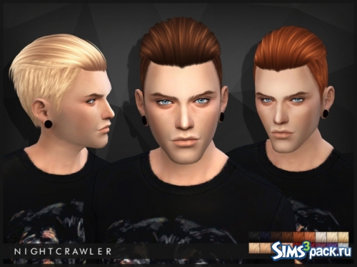 Мужская прическа AM_Hair03 от Nightcrawler Sims