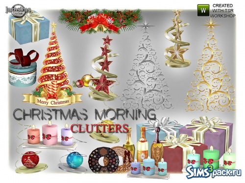 Набор объектов Christmas Morning Clutters от jomsims