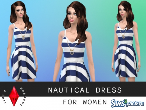Платье Nautical от Sims4Krampus