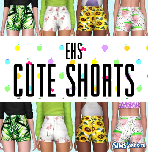 Короткие шорты от Electraheartsims