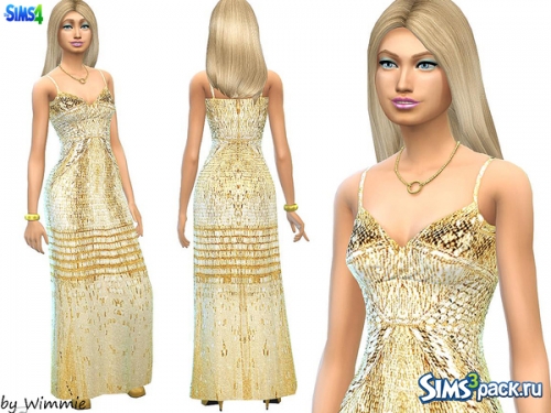 Платье "Gold Embellished Gown" от Wimmie