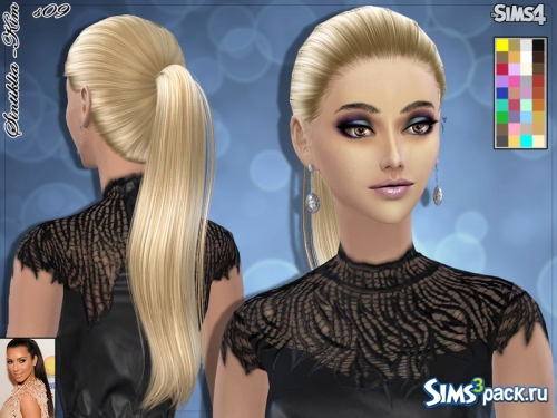 Женская причёска №09 Kim от SintikliaSims