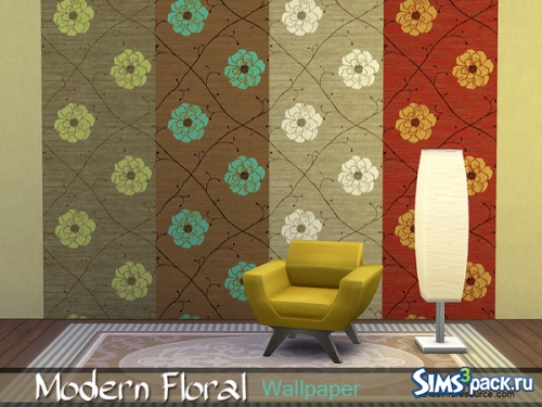 Обои "Modern Floral Wallpaper" от Rirann