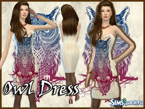 Платье Owl Dress от ShirtCustomizer
