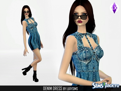 Платье Denim от LuxySims3