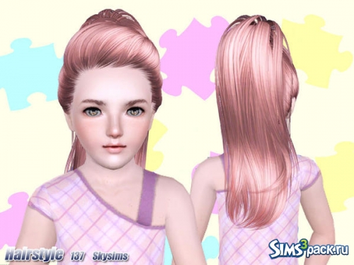 Женская причёска для всех возрастов №137 от Skysims