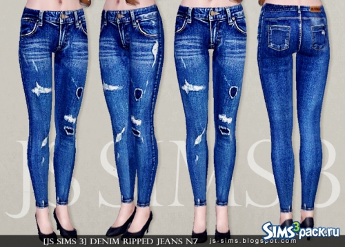 Джинсы Denim Ripped Jeans N7 от JS