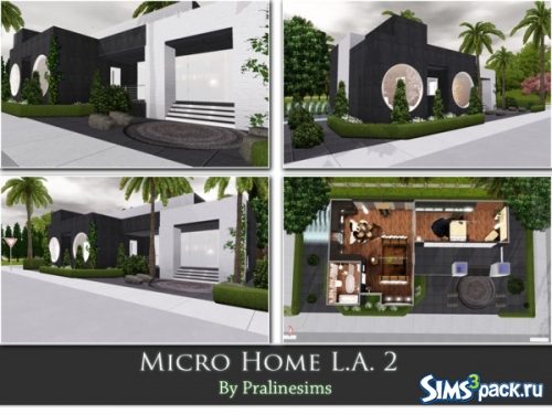 Дом &quot;Micro Home L.A. 2&quot; от Pralinesims