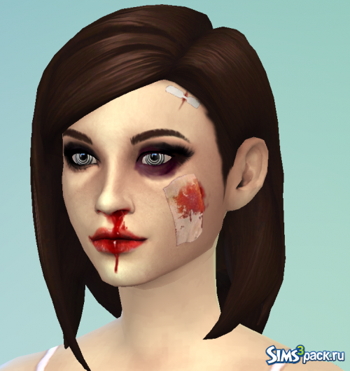 Кровавый макияж от JingleRiotSims