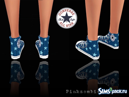 Кеды Converse Jeans&Stars от Pinkzombiecupcakes