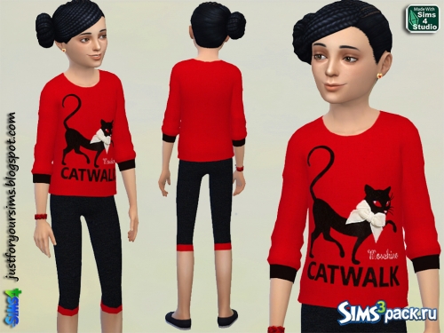 Сет одежды Catwalk от Just For Your Sims