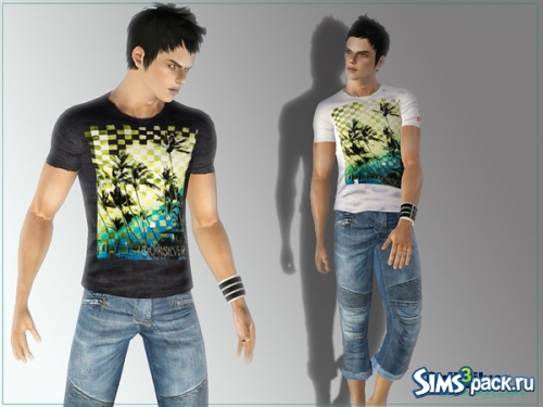 Мужская футболка &quot;Tshirt-Quiksilver&quot; от Summer_Sims