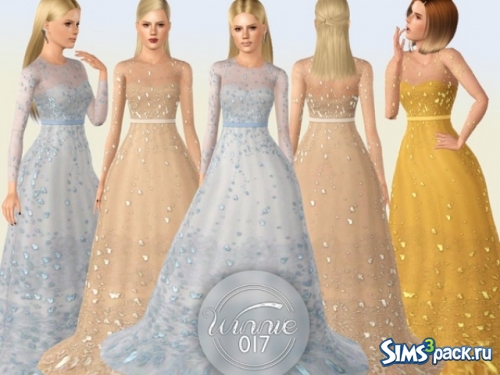 Платье Embellished Evening Gown (Lily James) от winnie017