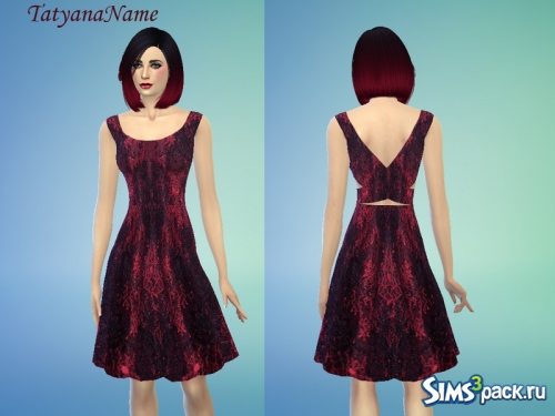 Платье Black and red lace от TatyanaName