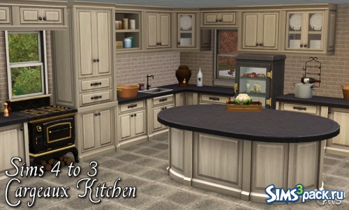 Кухня Sims 4 to 3 | Cargeaux Kitchen от Sandy