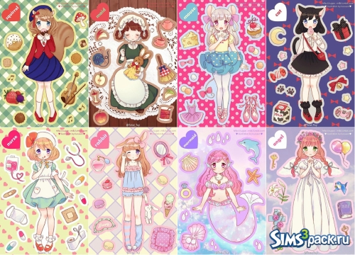 Сет картин Anime Girls от SmileDead