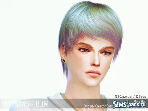 Мужская причёска_Hair83M (TS3 Conversion) от May Sims