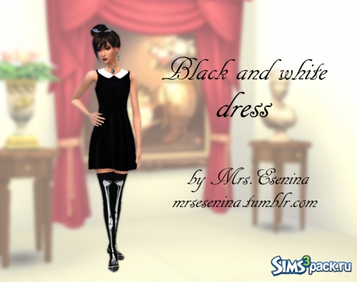 Чёрно-белое платье от MrsEsenina