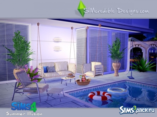Набор мебели и декора Summer Illusion от SIMcredible