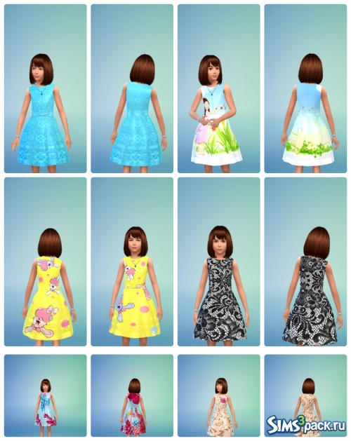 Сет 6 платьев для девочек от Irinochka279