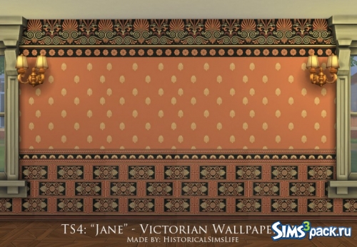 Обои Victorian Wallpaper Set от History Lover’s Sims Blog