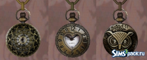Подвеска в форме часов Necklace with clock от Dasha Kirilova