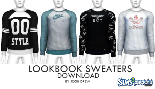 Пуловеры с принтом Lookbook Sweaters от By Josh Drew