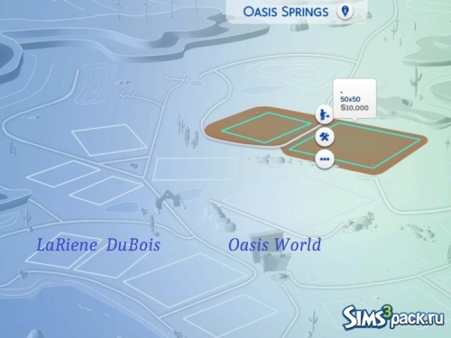 Мод ompletely Empty Oasis World to replace EA Oasis Springs