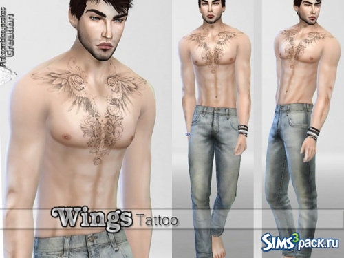 Тату крылья Wings Tattoo