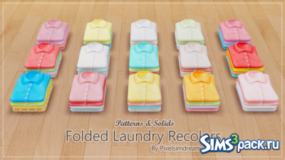 Рубашки Folded Laundry Recolors от Pixelsimdreams