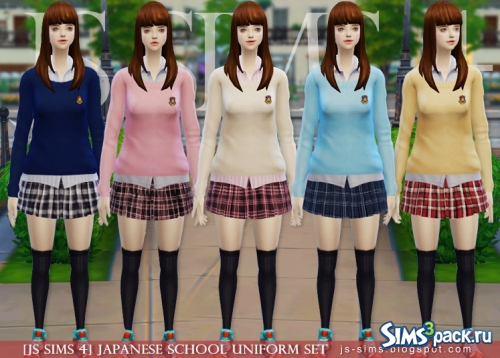 Школьная форма от JS Sims 4
