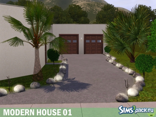 Уютный домик Modern Home 01 от Sims3Dynasty