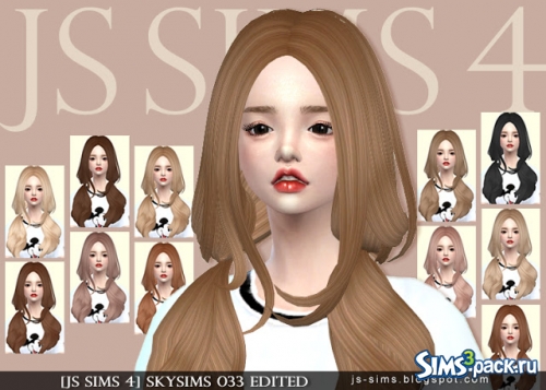 Прическа от JS Sims 4