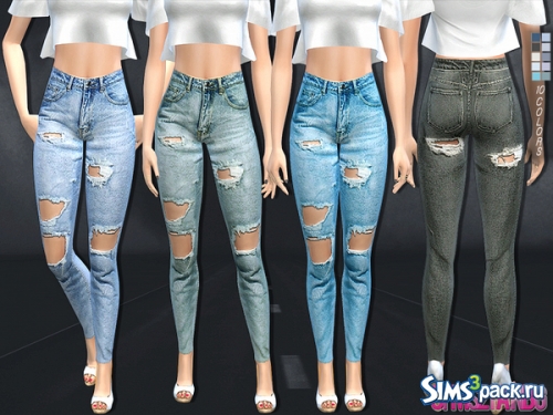 Рваные джинсы от sims2fanbg