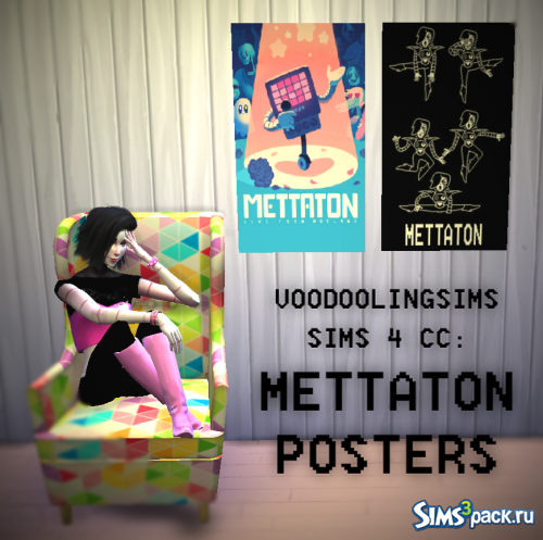 Постеры Mettaton от voodoolingsims