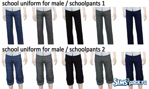 Сет мужской школьной формы School uniform set for male