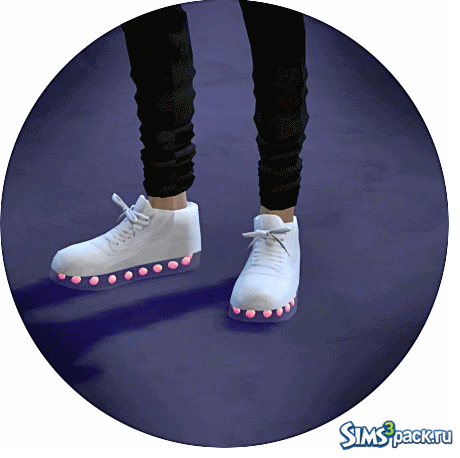 Кроссовки Light emission sneakers transparent sole version