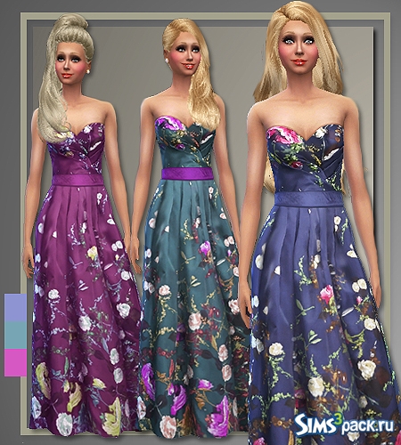 Платье в пол Floral от AllAboutStyle