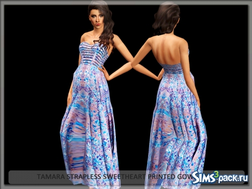 Милое платье без бретелек "Tamara"