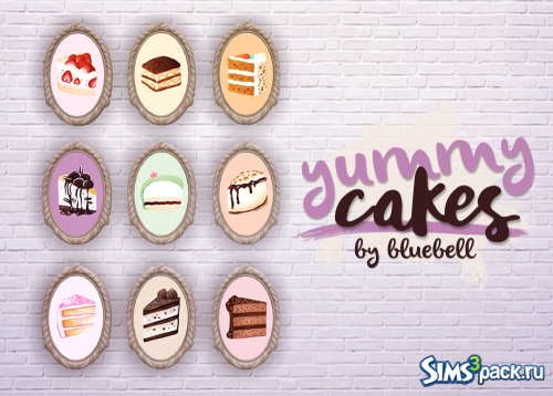 Картины Yummy Cakes от Bluebell simmer