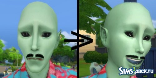 Инопл. глаза и синие зубы из The Sims 2
