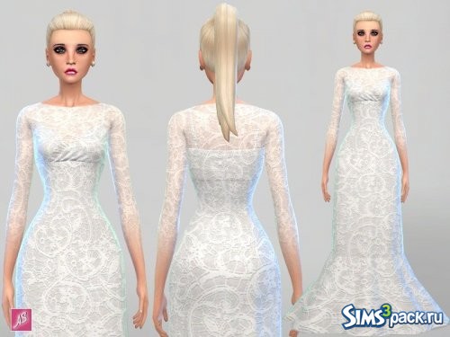 Платье Lace Detail Gown 