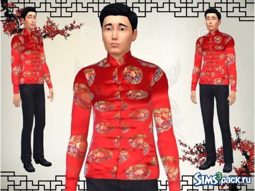 Мужской китайский пиджак от JinxTrinity