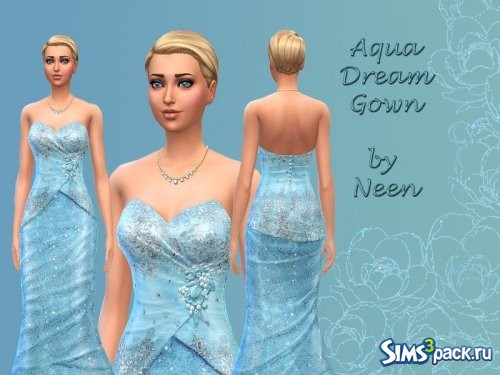 Платье Aqua Dream Gown