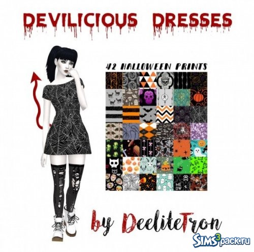 Платье Devilicious от deelitefulsims