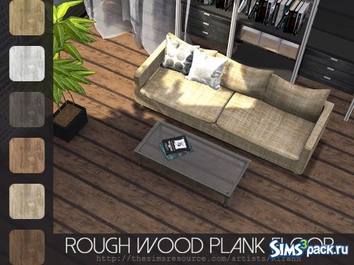Пол Rough Wood Plank 
