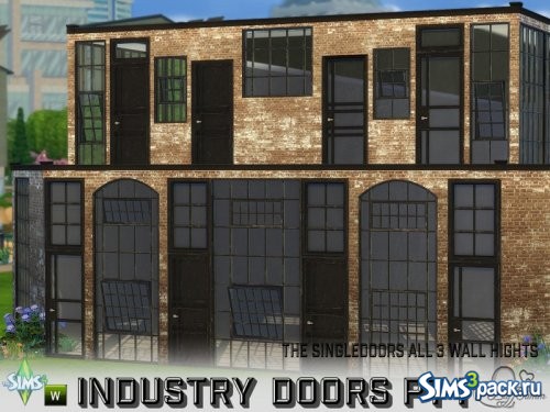 Одиночные индустриальные двери